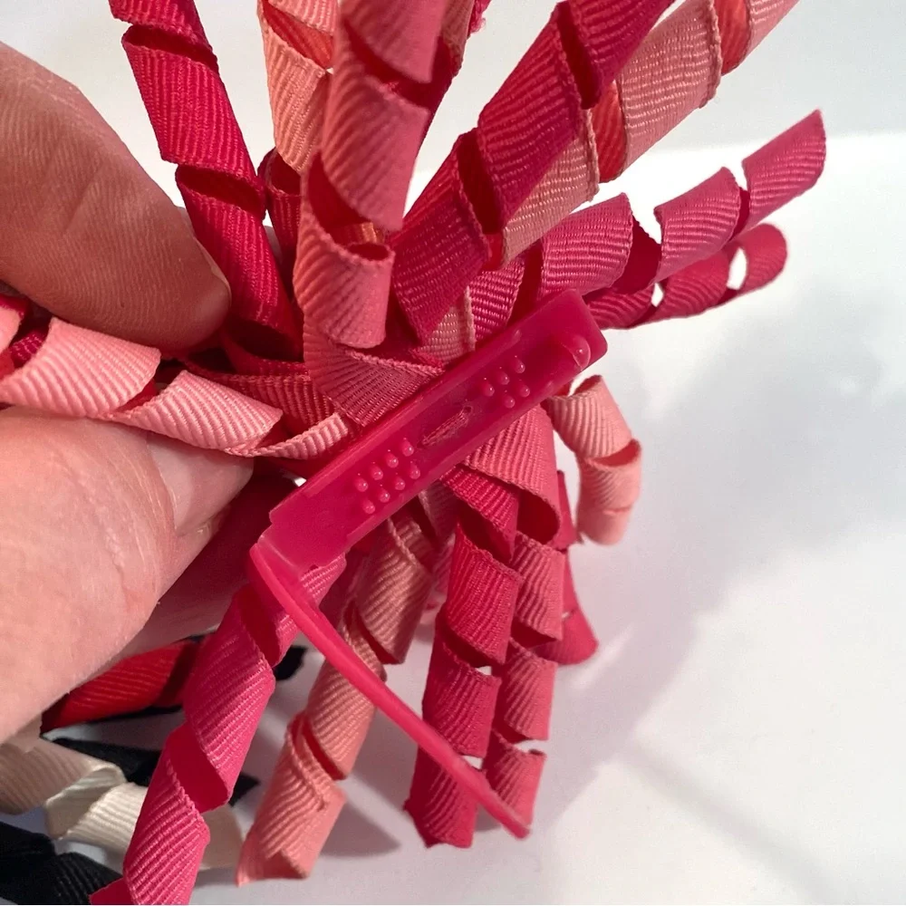 Lot of 17 Gymboree Curly Ribbon Hair Clips Barrettes and Other Hair Bow Singles